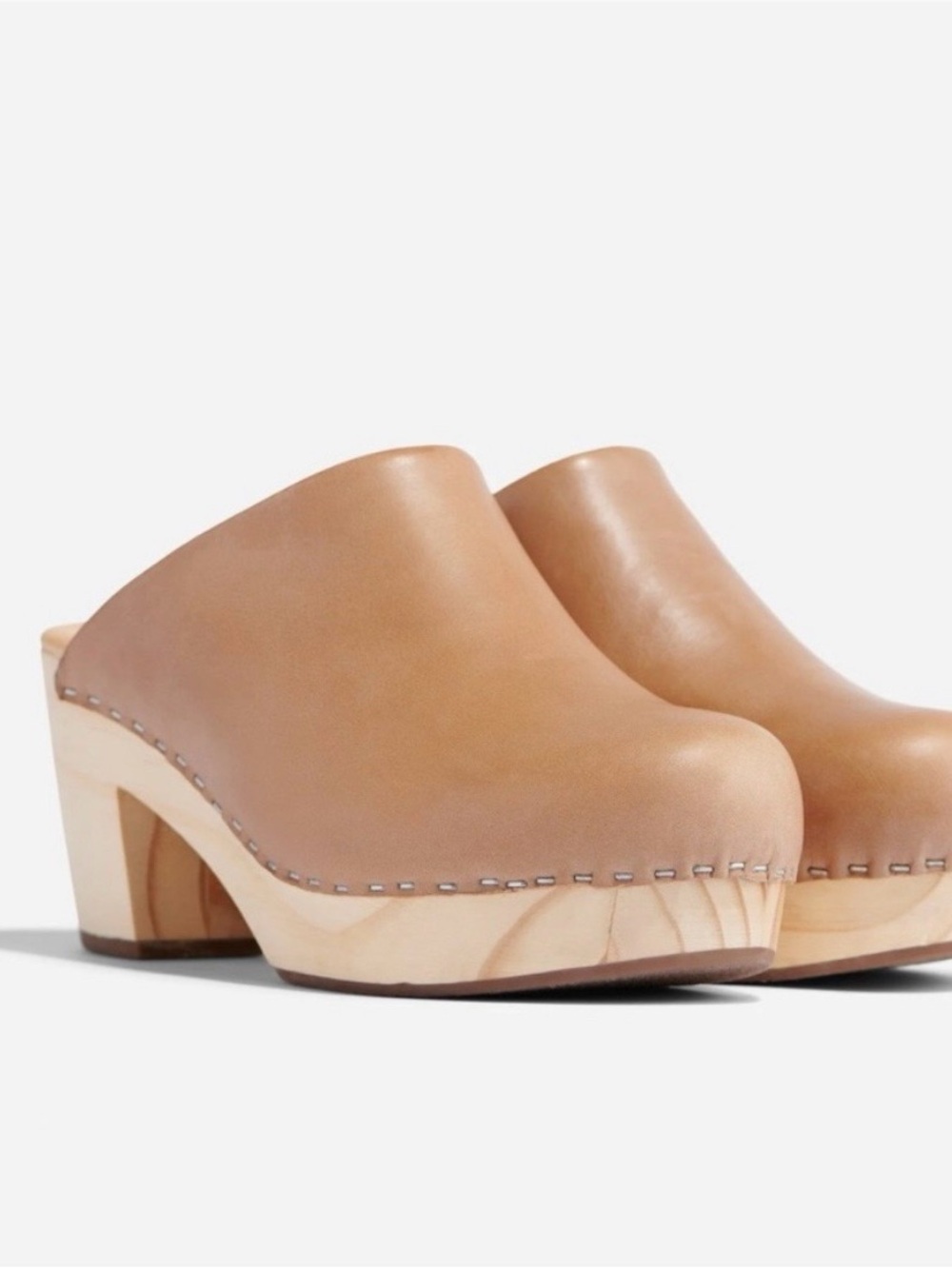 Nisolo almond Clog Mules - Women Shoes